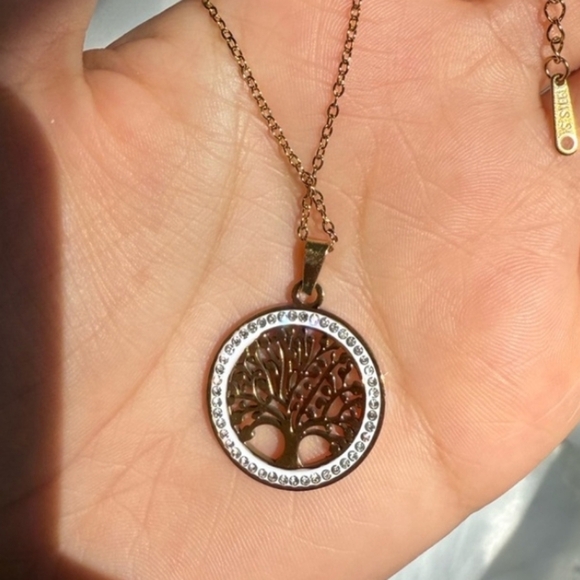 Gold Tree of Life Pendant Necklace - Picture 5 of 6
